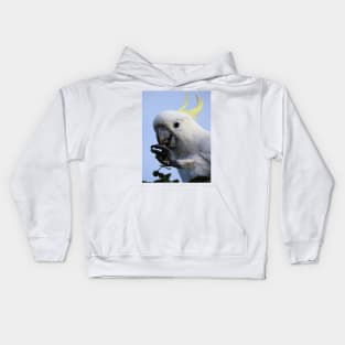 Sulphur Crested Cockatoo Kids Hoodie